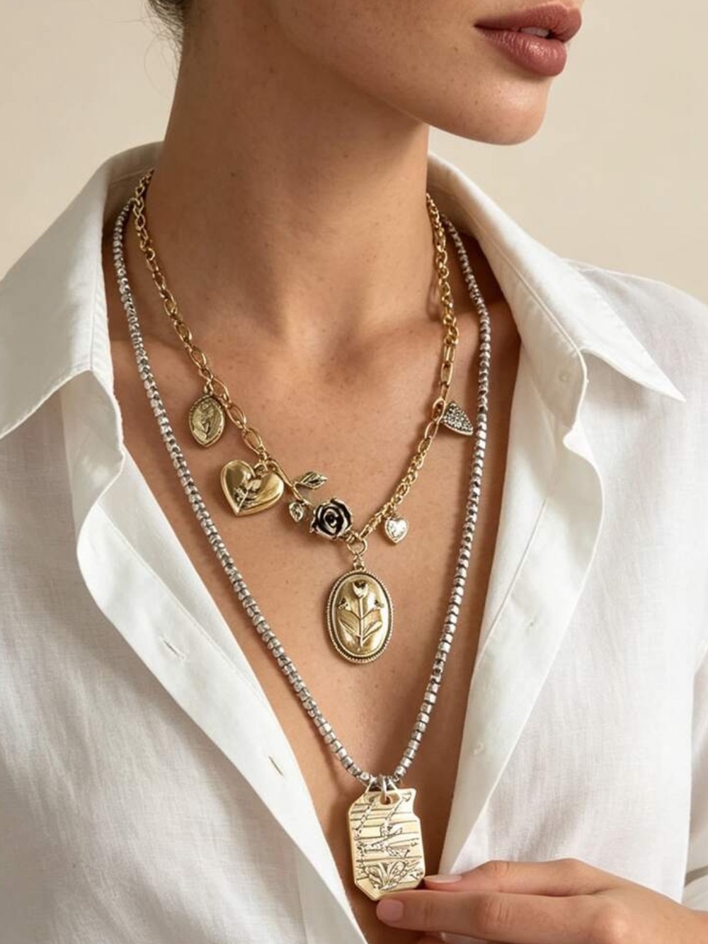 Heirloom Romance Layered Necklace Set